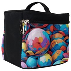 Pattern Seamless Balls Colorful Rainbow Colors Make Up Travel Bag (big) by 99art