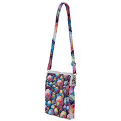 Pattern Seamless Balls Colorful Rainbow Colors Multi Function Travel Bag by 99art