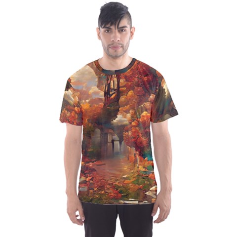 Collage Art Ai Wow Awesome Men s Sport Mesh Tee by 99art