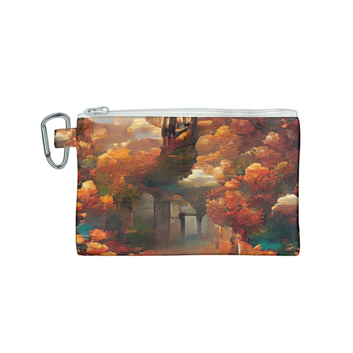 Collage Art Ai Wow Awesome Canvas Cosmetic Bag (Small)