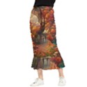 Collage Art Ai Wow Awesome Maxi Fishtail Chiffon Skirt View1