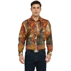 Collage Art Ai Wow Awesome Men s Long Sleeve Pocket Shirt  by 99art