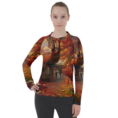 Collage Art Ai Wow Awesome Women s Pique Long Sleeve Tee by 99art