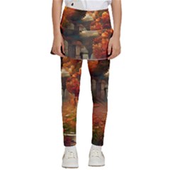 Collage Art Ai Wow Awesome Kids  Skirted Pants by 99art