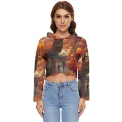 Collage Art Ai Wow Awesome Women s Lightweight Cropped Hoodie by 99art