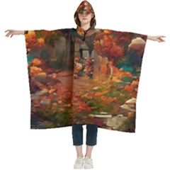 Collage Art Ai Wow Awesome Women s Hooded Rain Ponchos by 99art