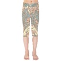 Art Nouveau Vintage Retro Pattern Floral Kids  Capri Leggings  View1