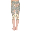 Art Nouveau Vintage Retro Pattern Floral Kids  Capri Leggings  View2