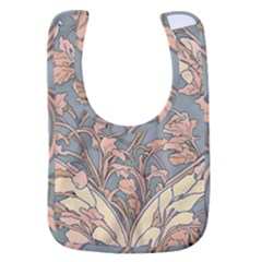 Art Nouveau Vintage Retro Pattern Floral Baby Bib by 99art