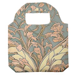 Art Nouveau Vintage Retro Pattern Floral Premium Foldable Grocery Recycle Bag by 99art