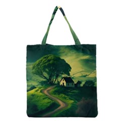 Landscape Scenery Nature Artwork Grocery Tote Bag by 99art