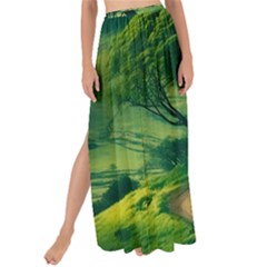 Landscape Scenery Nature Artwork Maxi Chiffon Tie-up Sarong by 99art