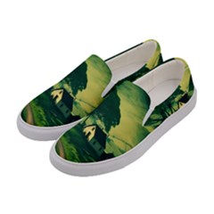 Landscape Scenery Nature Artwork Women s Canvas Slip Ons by 99art