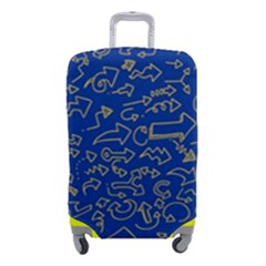 Arrows Doodles Drawing Background Sketch Direction Luggage Cover (small) by 99art