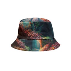 Forest Autumn Fall Painting Bucket Hat (kids) by 99art