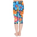 Flowers Bloom Spring Colorful Artwork Decoration Kids  Capri Leggings  View2