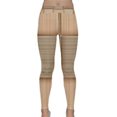 Wooden Wickerwork Texture Square Pattern Classic Yoga Leggings by 99art