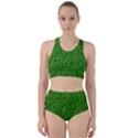 Green Grass Texture Summer Racer Back Bikini Set View1