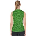 Green Grass Texture Summer Mock Neck Shell Top View2