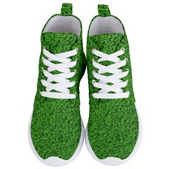 Green Grass Texture Summer Women s Lightweight High Top Sneakers by 99art