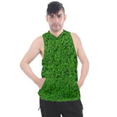 Green Grass Texture Summer Men s Sleeveless Hoodie by 99art