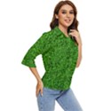 Green Grass Texture Summer Women s Quarter Sleeve Pocket Shirt View2