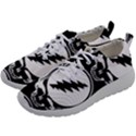 Black And White Deadhead Grateful Dead Steal Your Face Pattern Mens Athletic Shoes View2