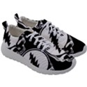 Black And White Deadhead Grateful Dead Steal Your Face Pattern Mens Athletic Shoes View3