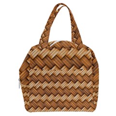 Wooden Weaving Texture Boxy Hand Bag by 99art