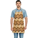 Wooden Weaving Texture Kitchen Apron View1