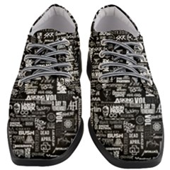 Music Pattern Black White Women Heeled Oxford Shoes by 99art