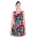 Doodle Colorful Music Doodles Scoop Neck Skater Dress View1