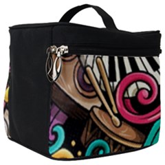 Doodle Colorful Music Doodles Make Up Travel Bag (big) by 99art