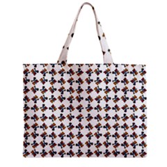 Mixed Abstract Colors Pattern Zipper Mini Tote Bag by dflcprintsclothing