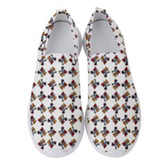 Mixed Abstract Colors Pattern Women s Slip On Sneakers by dflcprintsclothing