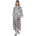 Mixed Abstract Colors Pattern Maxi Satin Kimono View1