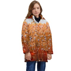 Late Afternoon Kids  Hooded Longline Puffer Jacket by artworkshop