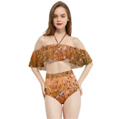 Late Afternoon Halter Flowy Bikini Set  by artworkshop