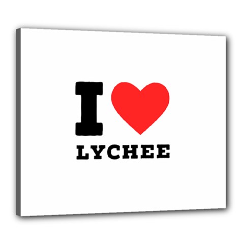 I Love Lychee  Canvas 24  X 20  (stretched) by ilovewhateva