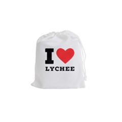 I Love Lychee  Drawstring Pouch (small) by ilovewhateva