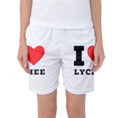 I Love Lychee  Women s Basketball Shorts by ilovewhateva