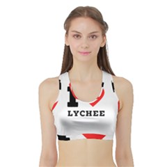 I Love Lychee  Sports Bra With Border by ilovewhateva