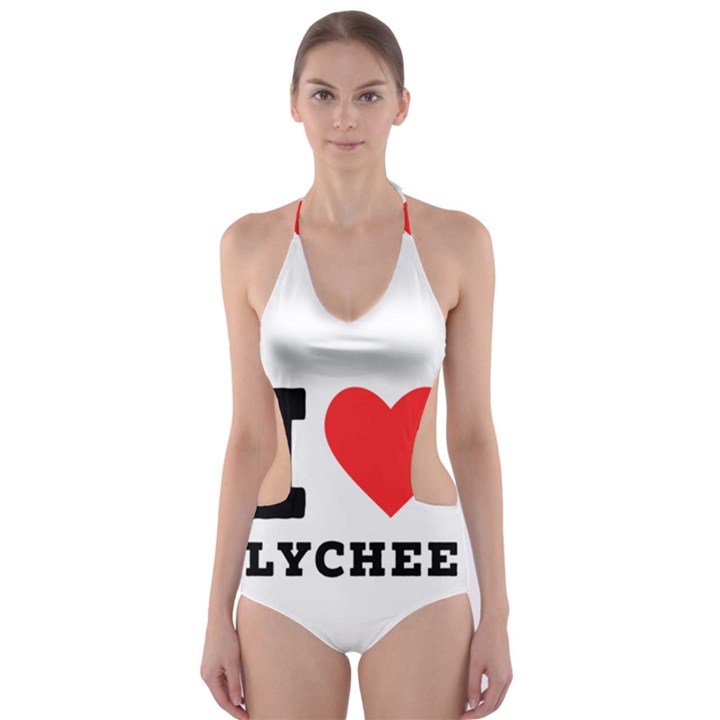 I love lychee  Cut-Out One Piece Swimsuit