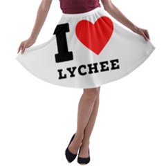 I Love Lychee  A-line Skater Skirt by ilovewhateva