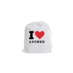 I Love Lychee  Drawstring Pouch (xs) by ilovewhateva