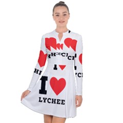 I Love Lychee  Long Sleeve Panel Dress by ilovewhateva