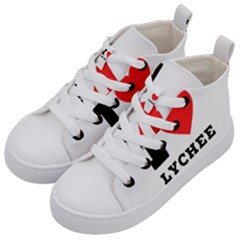 I Love Lychee  Kids  Mid-top Canvas Sneakers by ilovewhateva