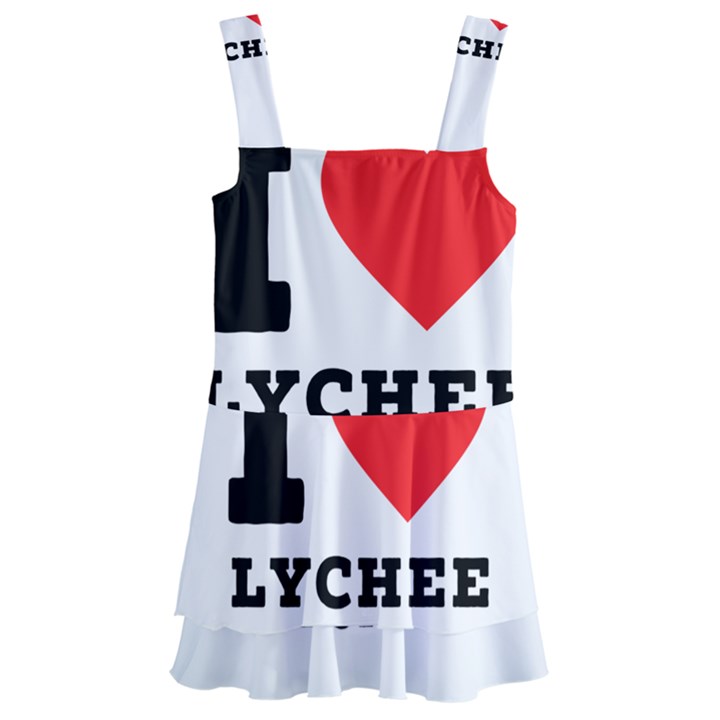 I love lychee  Kids  Layered Skirt Swimsuit