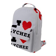 I Love Lychee  Flap Pocket Backpack (large) by ilovewhateva