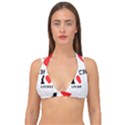 I love lychee  Double Strap Halter Bikini Top View1